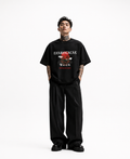 BLACK OVERSIZED BOXY FIT  TEE