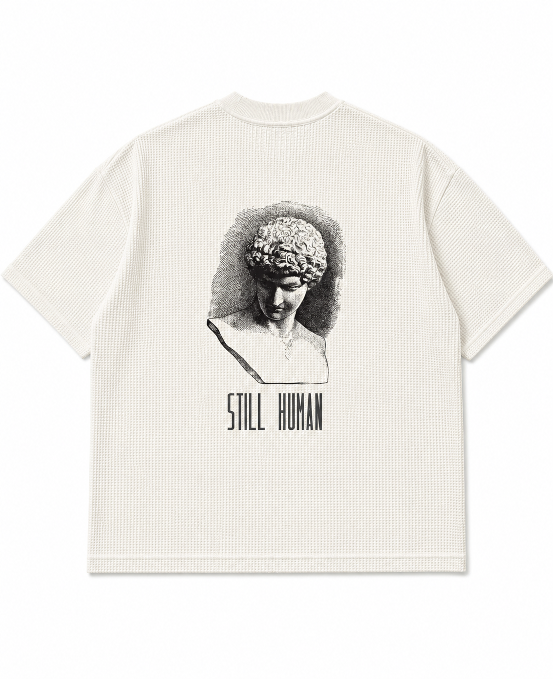 STILL HUMAN — Waffle Knit Oversized Tee