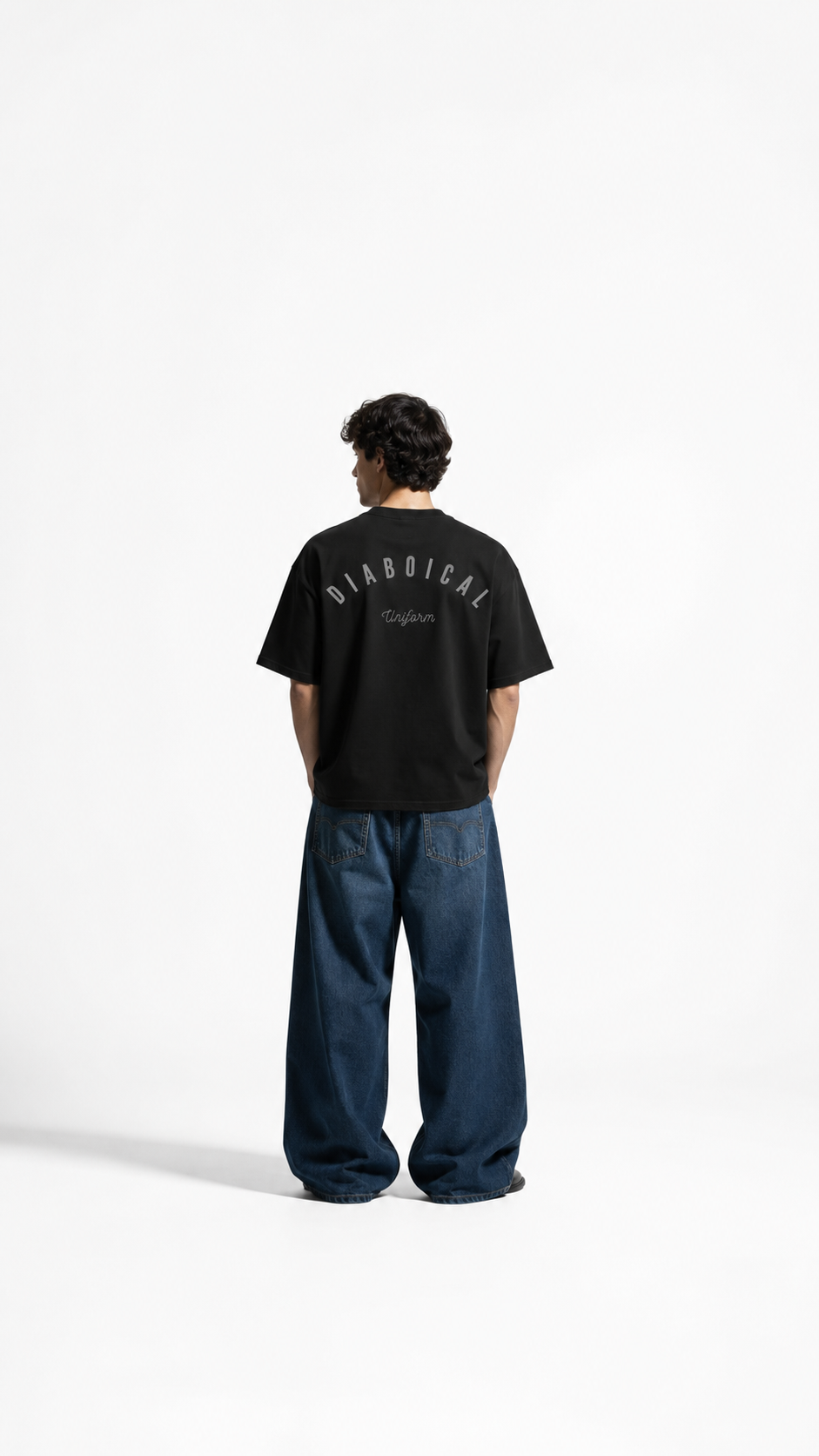 Uniform Oversized Tee – Black