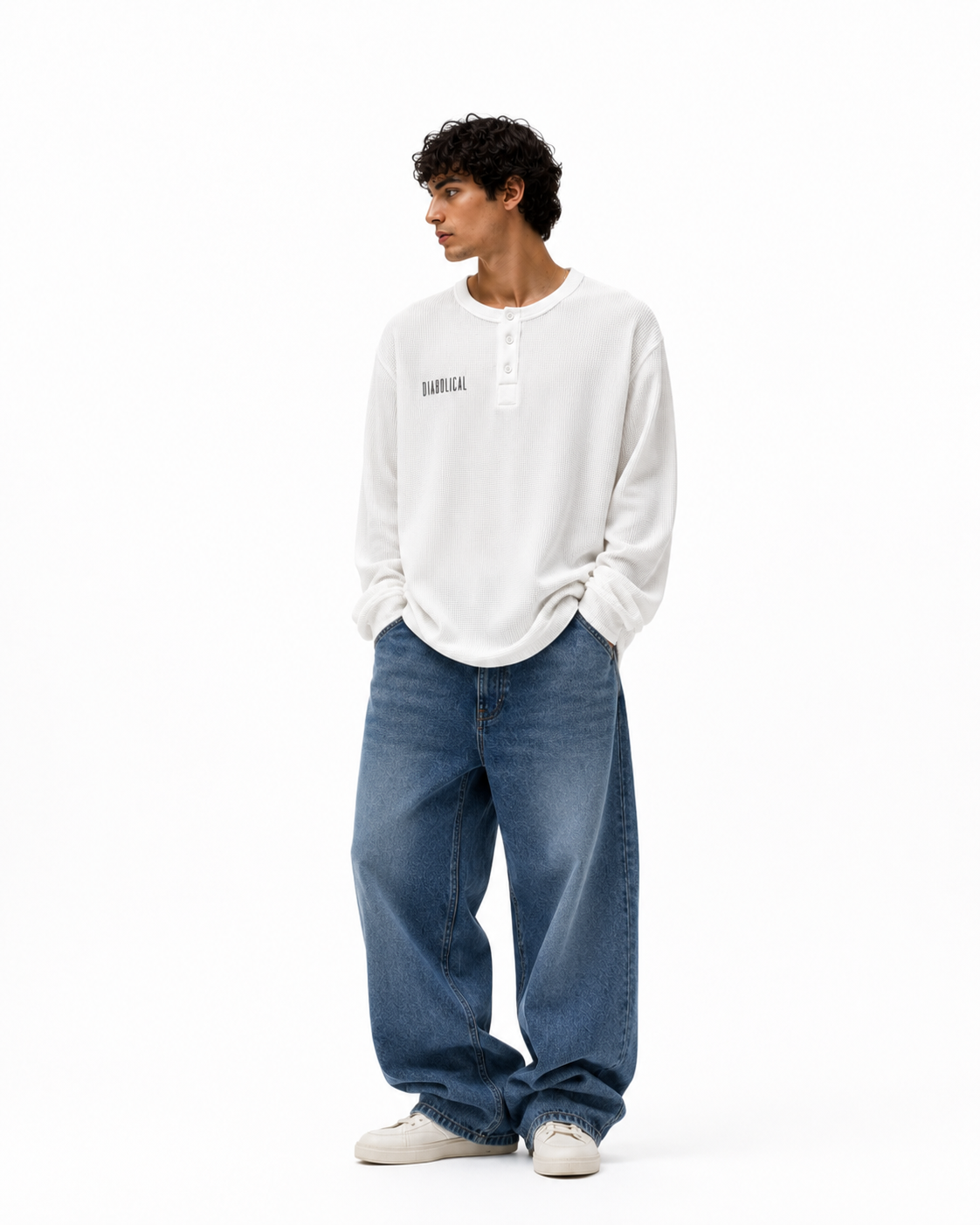 Essential Waffle Henley