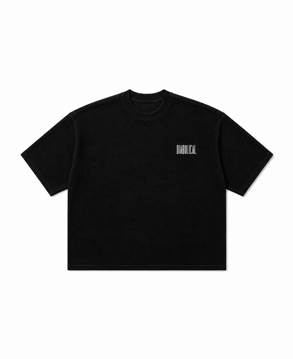 NO GOD Waffle Knit Tee