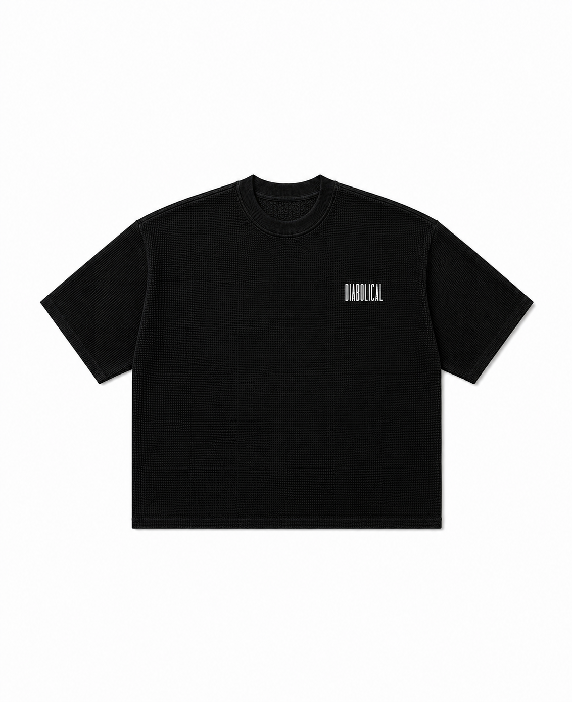 NO GOD Waffle Knit Tee