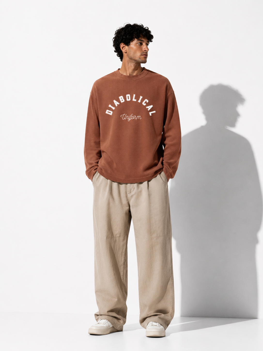 DIABOLICAL Uniform Waffle Long Sleeve – Cocoa