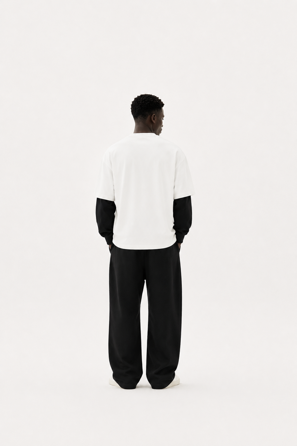 Uniform Layered Tee – White