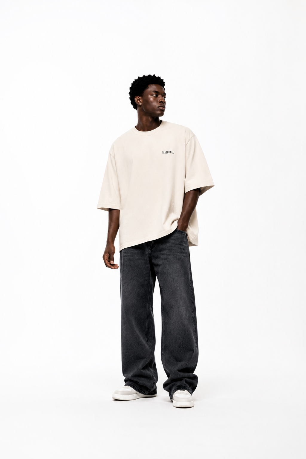 ESSENTIAL BEIGE BOXY TEE