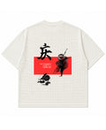 Off-white waffle boxy fit Back Design