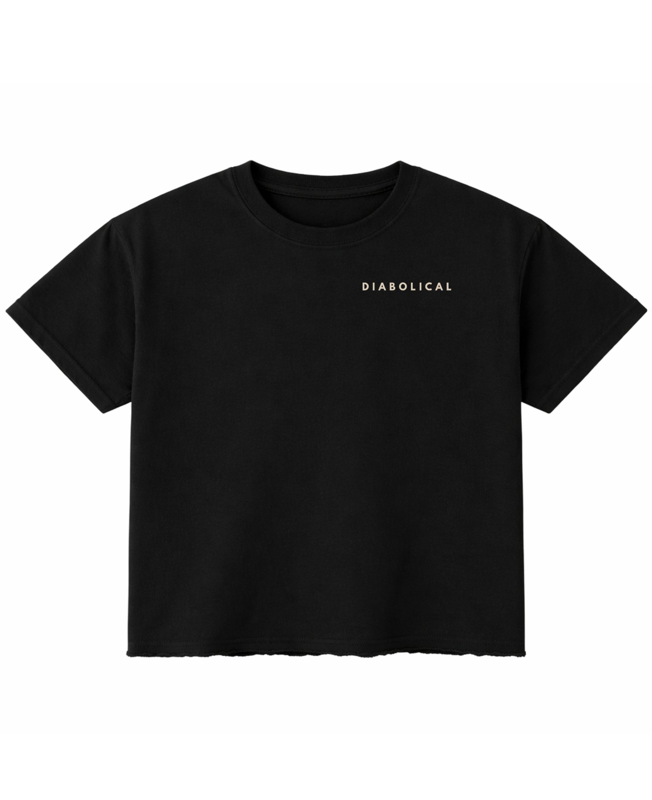 Black Boxy Fit T-shirt Front Design