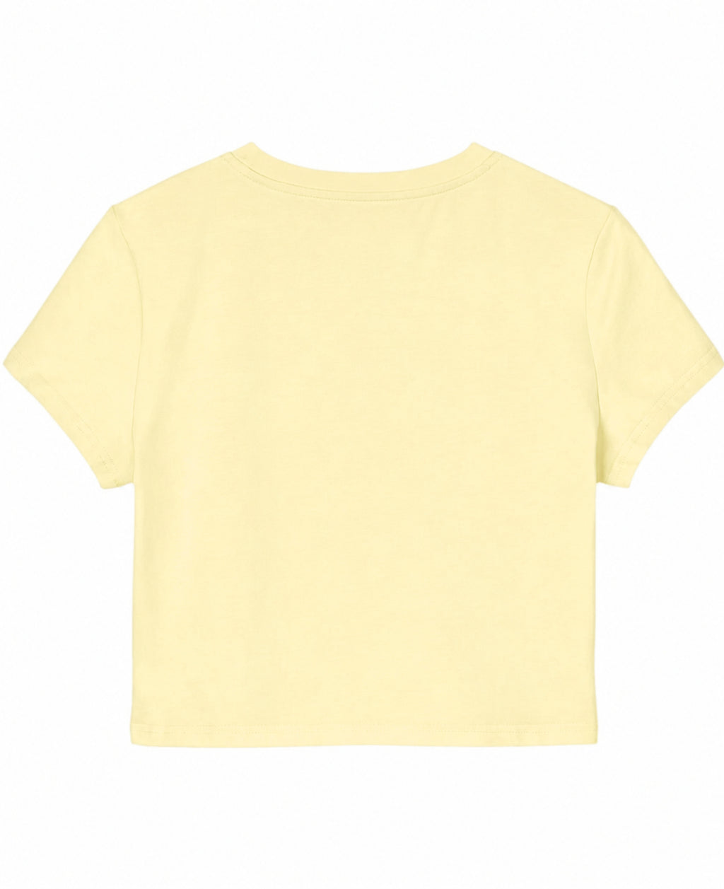 Butter Yellow Baby Tee Back Design