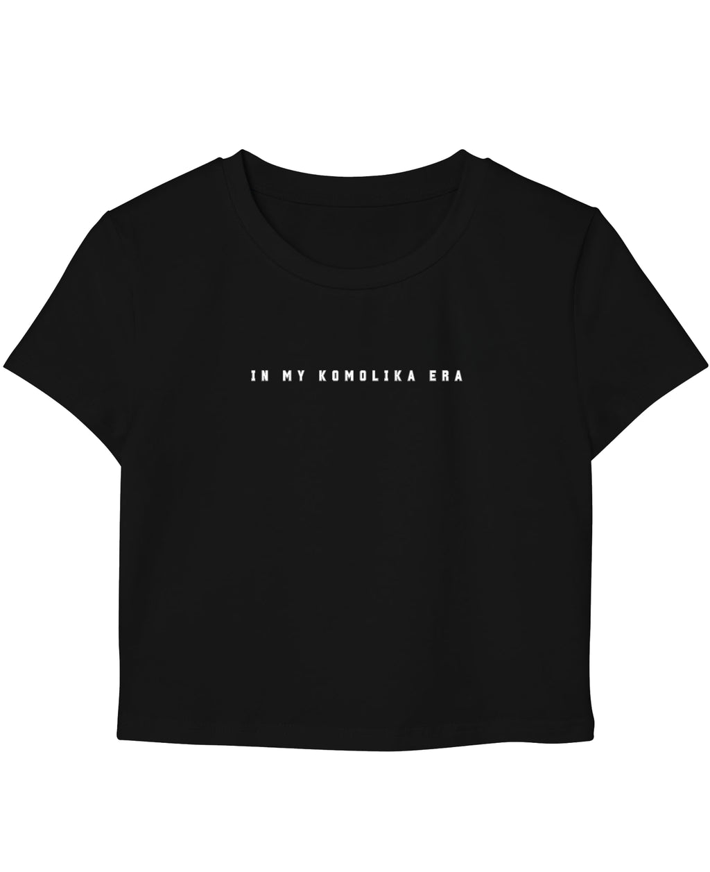 Black Baby Tee Front Design