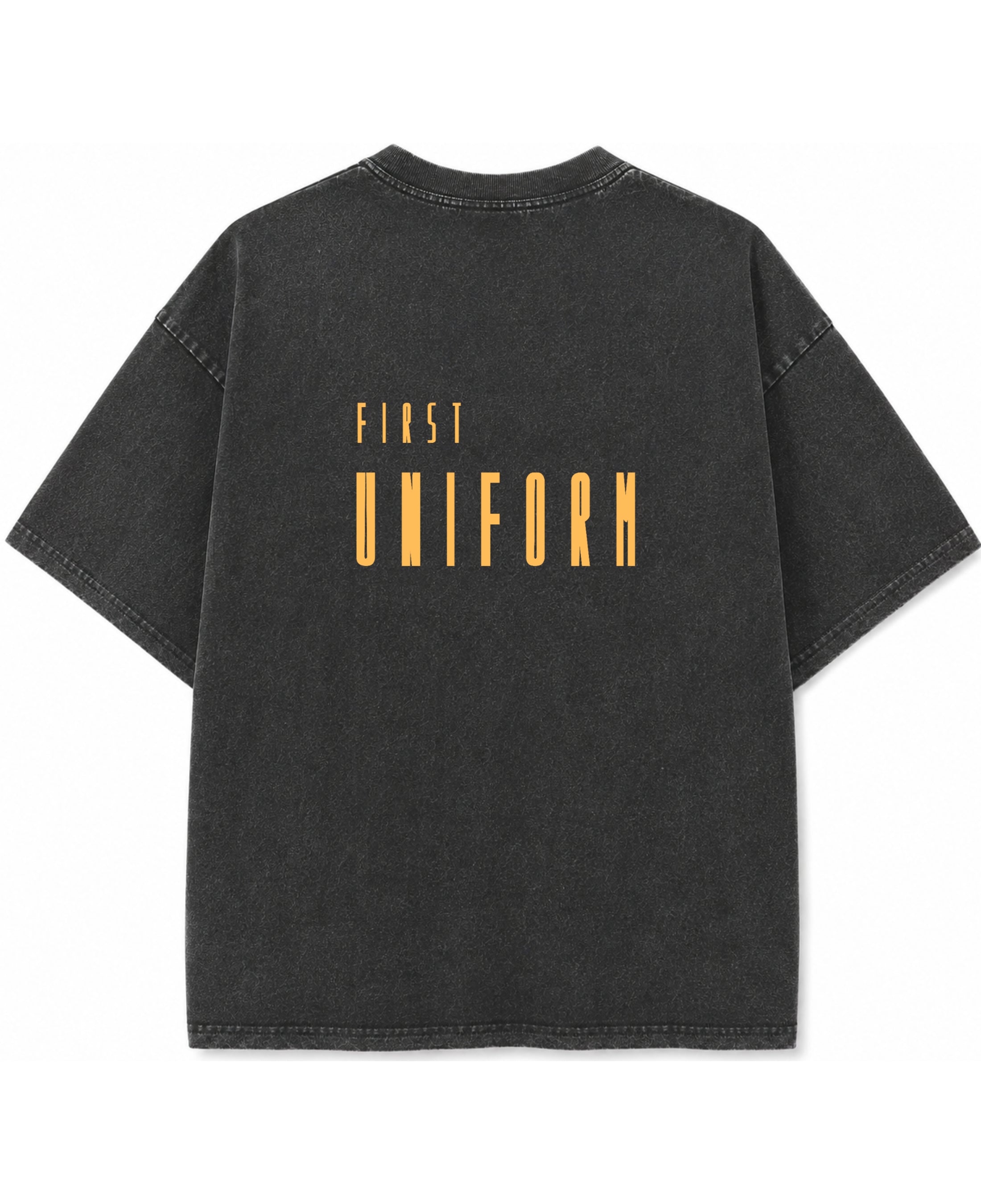 Vintage Fade Wash Oversized T-shirt Back Design