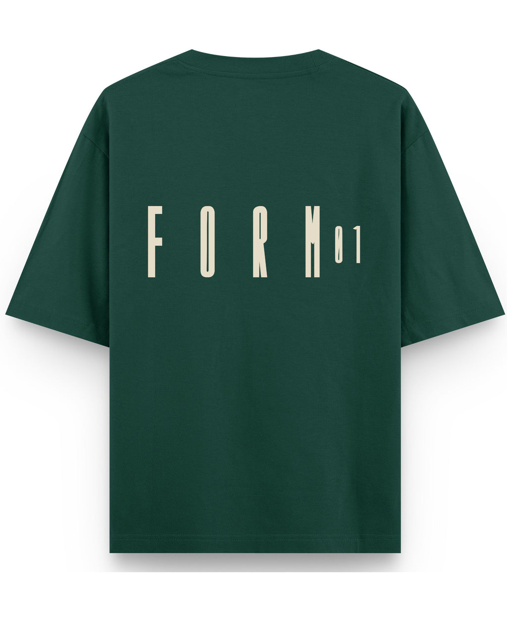 Bottle Green Oversized T-Shirt Back Design