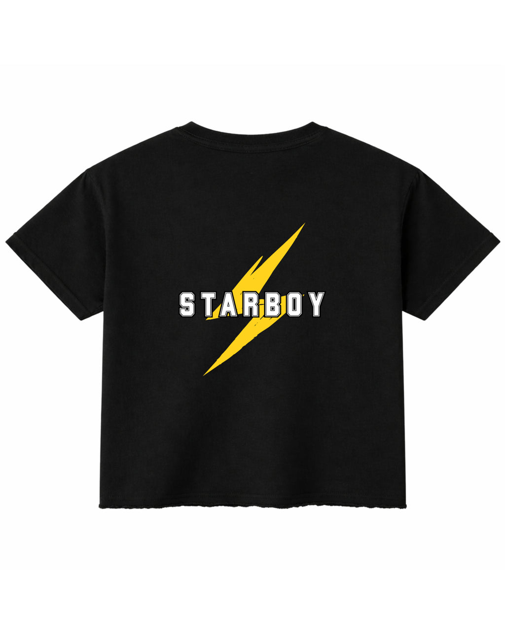 Black Boxy Fit T-shirt Back Design