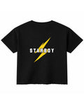 Black Boxy Fit T-shirt Back Design