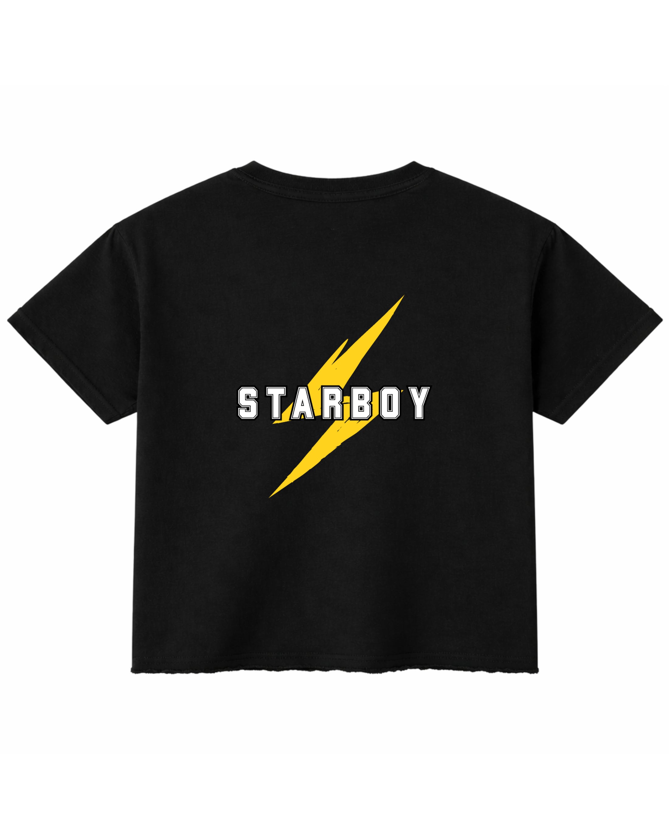 Black Boxy Fit T-shirt Back Design