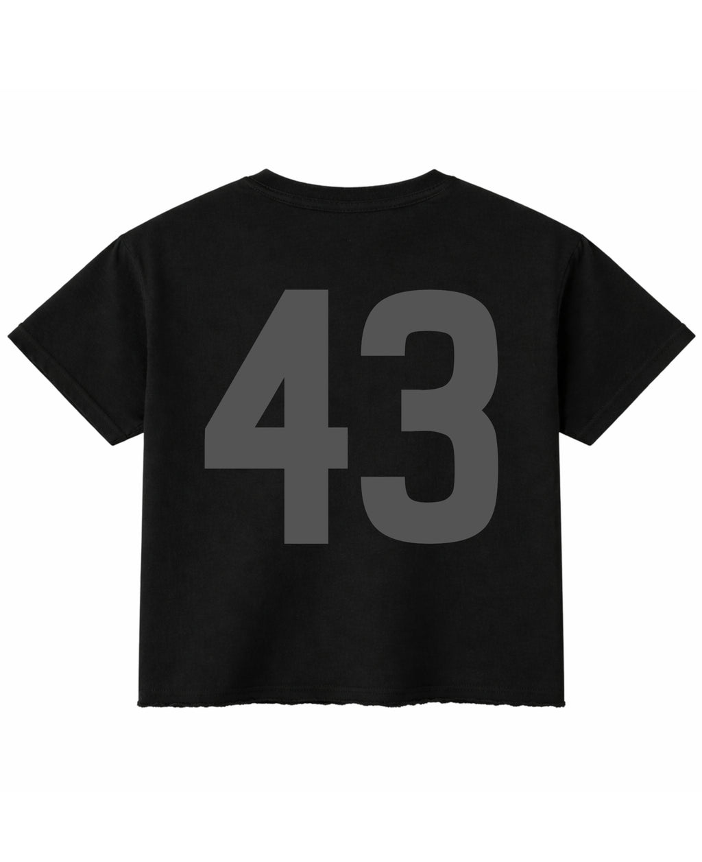 Black Boxy Fit T-shirt Back Design