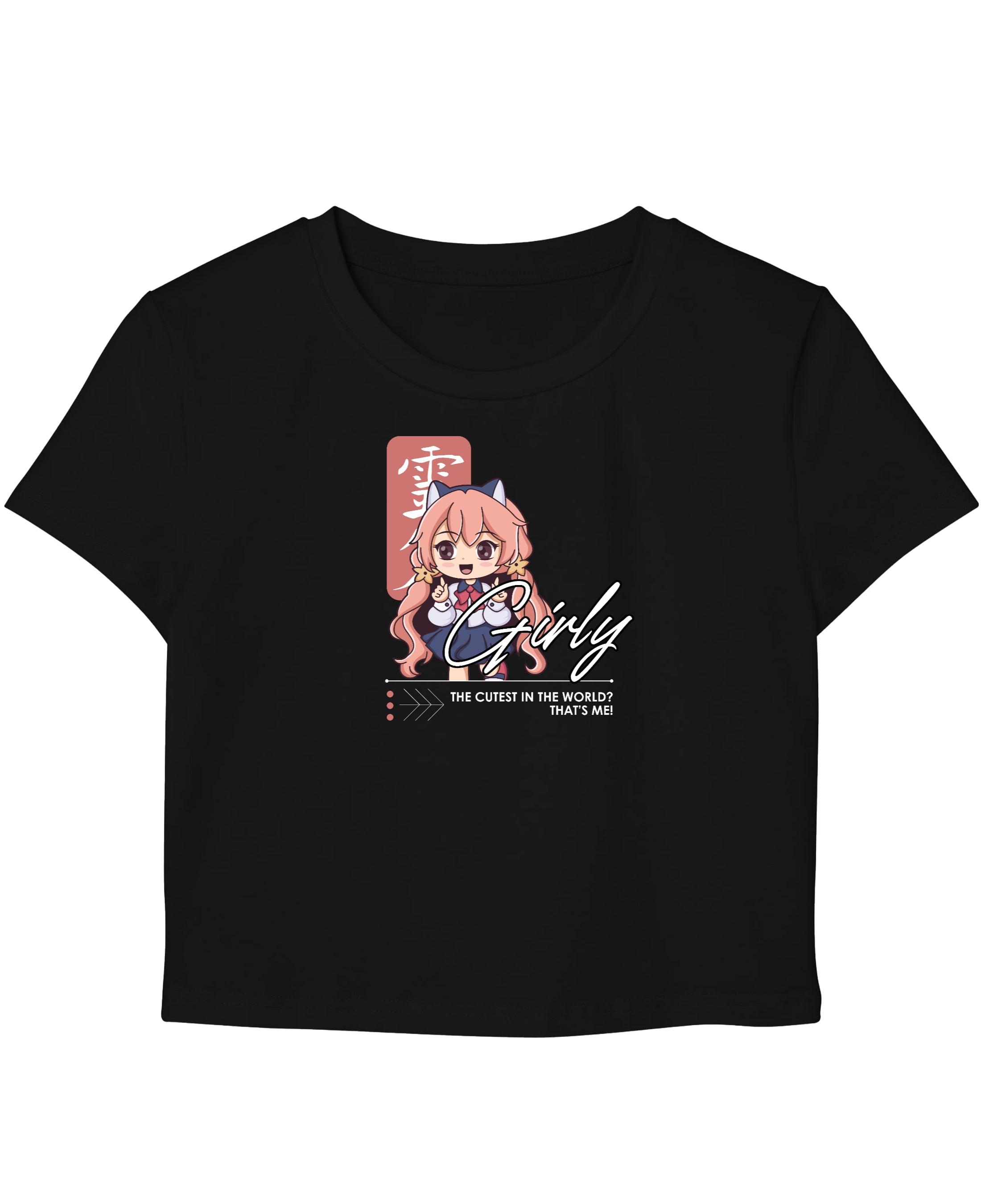 Black Baby Tee Front Design