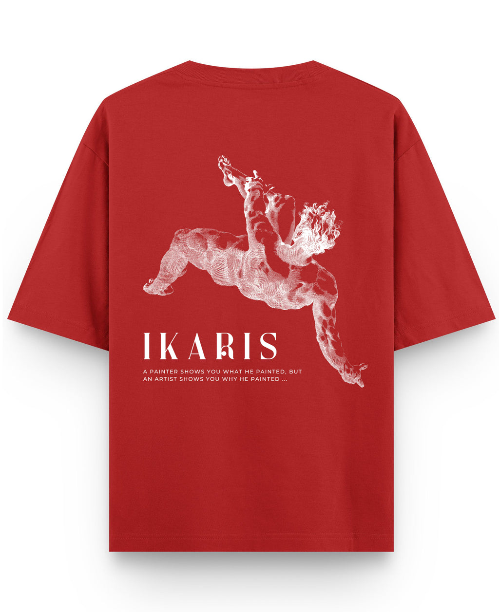 Red Oversized T-shirt Back Design