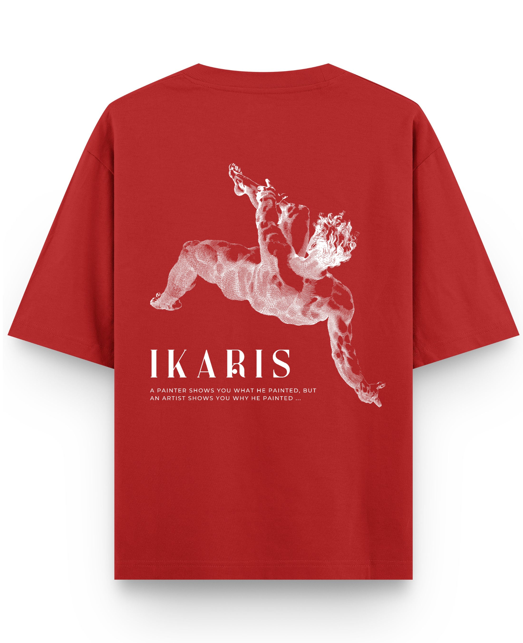 Red Oversized T-shirt Back Design