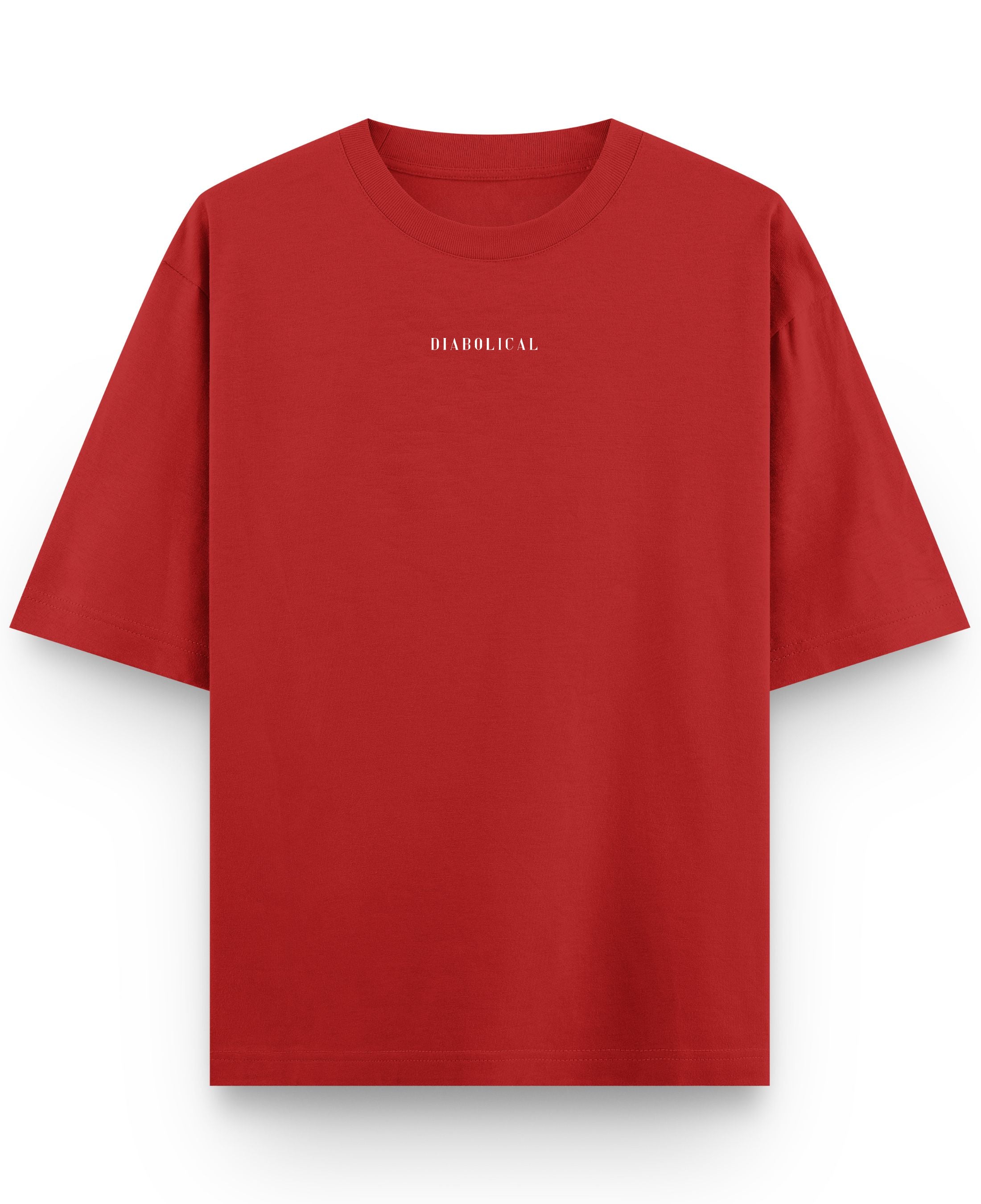 Red Oversized T-shirt Front Design